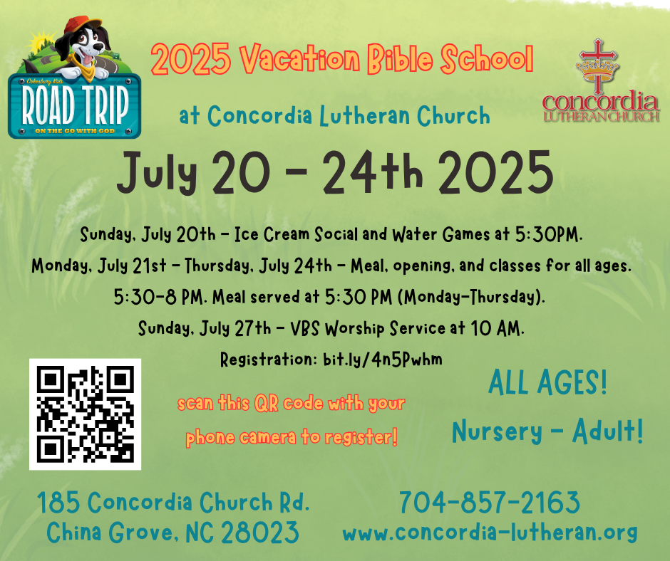 2025 Vacation Bible School (Facebook Post)